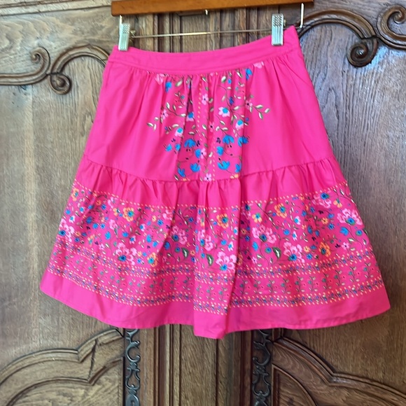 CeCe Floral Tiered Miniskirt - Picture 4 of 10